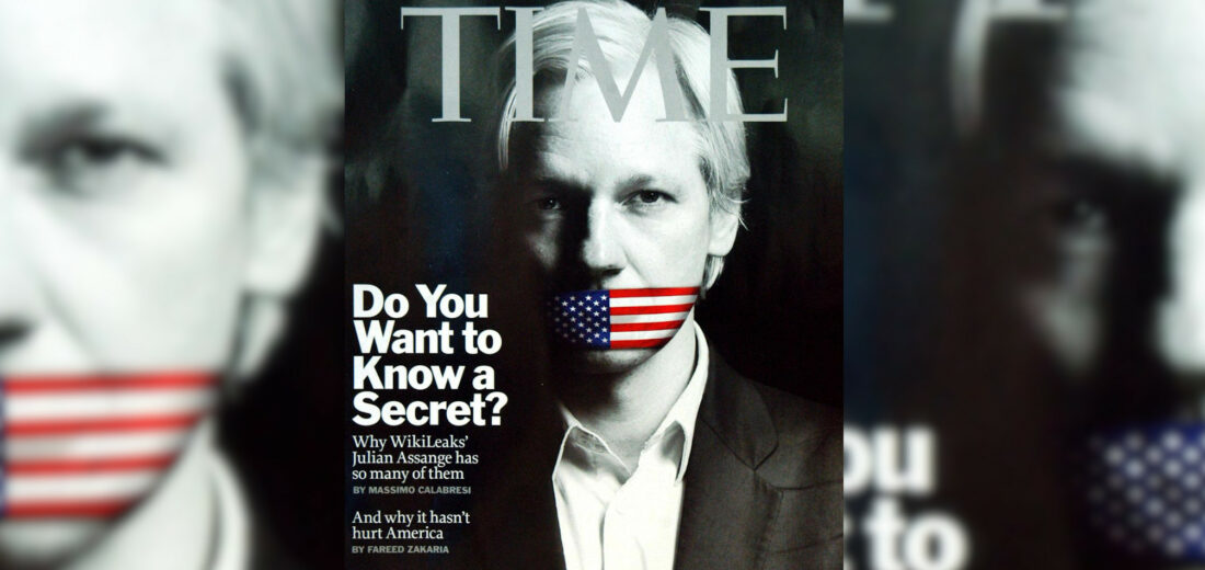 assange time banner
