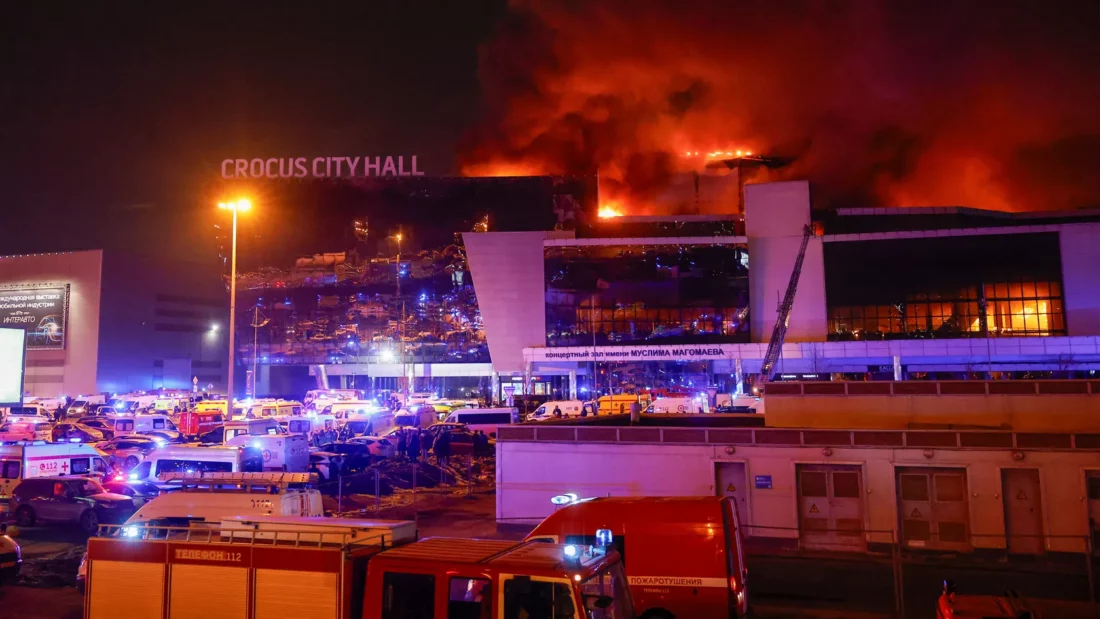 burning crocus city hall