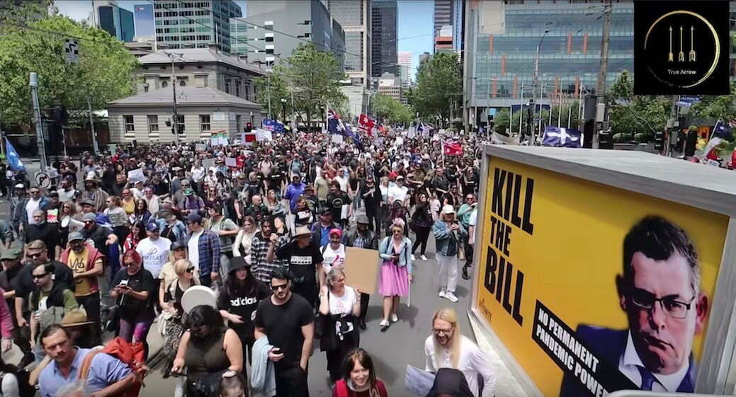 Menschenmassen in Melbourne